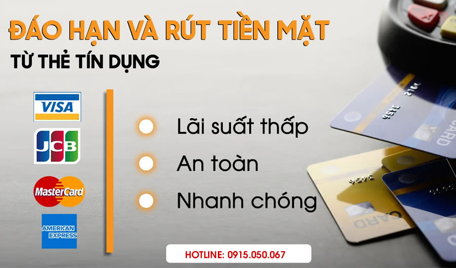 Dịch vụ rút tiền Đáo hạn thẻ tín dụng Hà Tĩnh